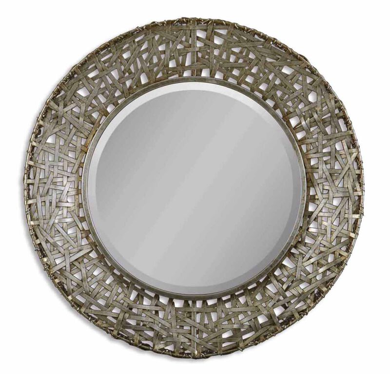 Uttermost Alita Champagne Woven Metal Mirror